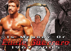 向 Eddie Guerrero 致敬的拼貼畫，包含摔角手圖像和冠軍腰帶。 — 運動 壁紙