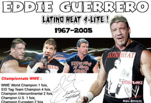Eddie Guerrero 摔角致敬，附統計數據和簽名 — 運動 壁紙