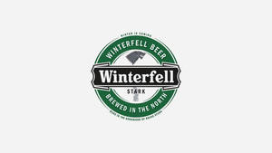 Winterfell 啤酒標誌，帶有冰原狼和 winter is coming 文字。 — Pubg 標誌 壁紙
