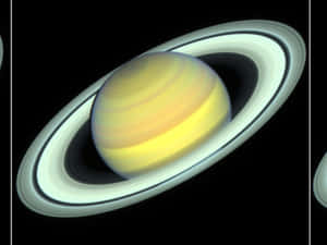 土星及其標誌性光環在太空中閃耀 — 土星 壁紙