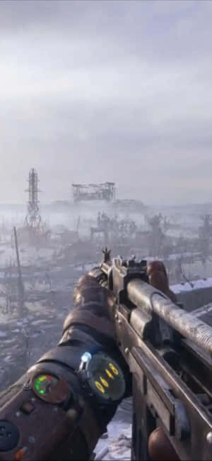 iPhone X Metro Exodus 背景 — Galaxy A55 壁紙