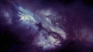深空中帶有星星的彩色星雲 — 宇宙美學 壁紙