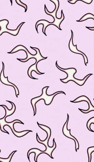 薰衣草背景上的抽象火焰圖案 — 火焰動畫 壁紙