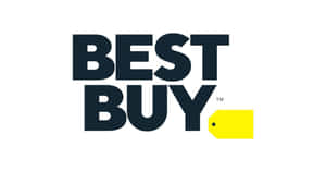 Best Buy 標誌，帶有粗體黑色文字和黃色價格標籤圖示。 — 最佳購買 壁紙