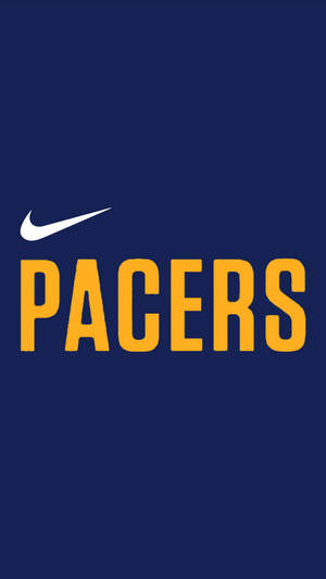 海軍藍背景上的Nike Pacers標誌 — 印第安納溜馬 壁紙