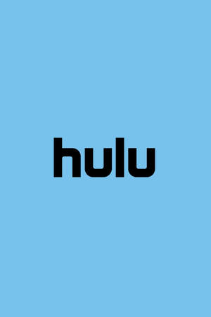 淺藍色背景上的黑色 Hulu 標誌文字。 — 藍色美學電腦 壁紙
