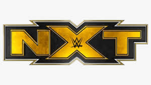 金色和黑色金屬質感的 WWE NXT 標誌。 — Off white 標誌 壁紙