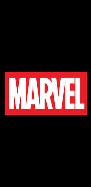 黑色背景上的紅色和白色Marvel標誌 — 漫威標誌 壁紙