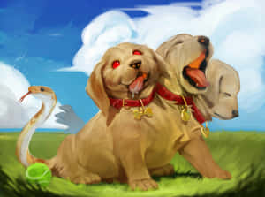 地獄三頭犬背景 — 刻耳柏洛斯 壁紙
