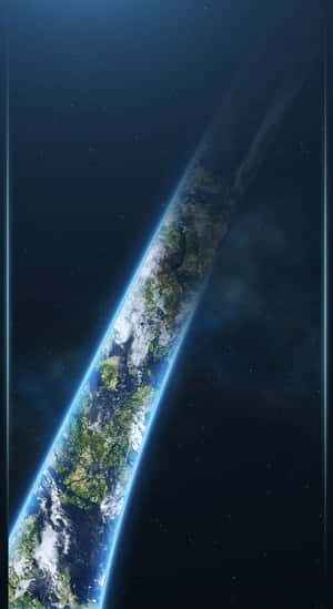 從太空看地球，大氣發光，背景繁星點點 — 最後一戰：無限 4K 壁紙