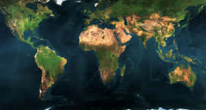 顯示大陸和海洋的地球衛星圖像。 — 美學天空 壁紙