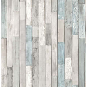 帶有灰色和藍色調垂直木板的質樸壁紙。 — 木質紋理 壁紙