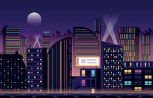 夜景城市背景