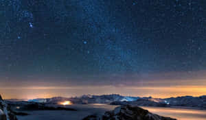 美麗的天空背景 — 夜空 壁紙