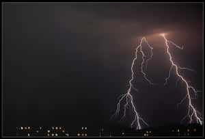 閃電 雷暴 夜間 天空