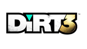 DIRT 3 電子遊戲標誌，採用大膽的風格化字體。 — 越野拉力賽 壁紙