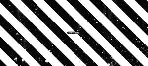 黑白對角條紋圖案，帶有斑點和居中標誌。 — Off white 標誌 壁紙