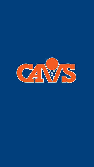 藍色背景上的 Cavs 籃球隊標誌 — 克里夫蘭騎士隊 壁紙
