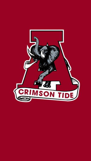 Crimson Tide大學吉祥物標誌，字母A內有大象。 — 阿拉巴馬紅潮 壁紙