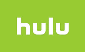 綠色背景上的白色 Hulu 標誌 — 葫蘆 壁紙