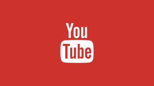 紅色背景上的 YouTube 標誌 — 社群 壁紙