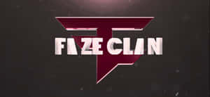 FAZE CLAN遊戲標誌，在深色背景上帶有栗色和白色3D文字。 — 桌面 壁紙
