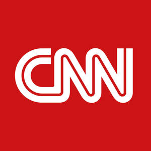 紅色背景上的白色CNN標誌