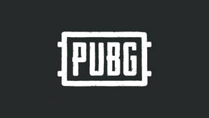 深灰色背景上的白色PUBG標誌 — Off white 標誌 壁紙