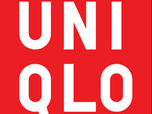 紅色背景上的白色UNIQLO標誌 — 4:3 壁紙