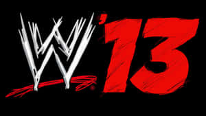 黑色背景上紅色和白色的WWE 13電子遊戲標誌。 — 漫威標誌 壁紙