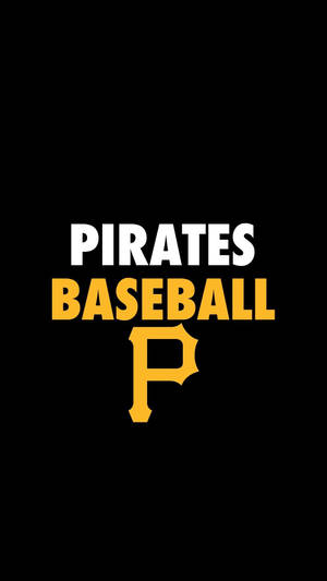 Pirates 棒球隊標誌，白色和金色，黑色背景。 — 匹茲堡海盜 壁紙