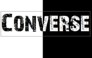 破損黑白分割設計的Converse標誌。 — 乾淨 壁紙