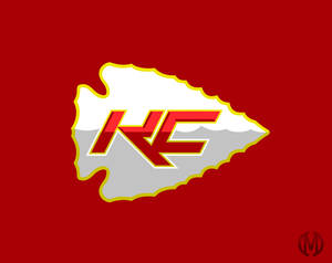 紅色背景上的 Kansas City Chiefs 美式足球隊標誌