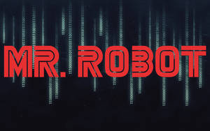 在黑暗背景上，紅色「MR. ROBOT」文字覆蓋在落下的二進制代碼上。 — 可愛動漫頭貼 GIF 壁紙