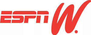 白色背景上的紅色ESPN W標誌 — 遊戲玩家標誌 壁紙