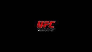 UFC標誌，紅色字母和白色文字在黑色背景上 — 終極格鬥冠軍賽 壁紙