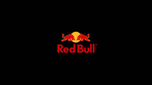 Red Bull 標誌，兩頭紅色公牛在黑色背景上衝向黃色太陽。