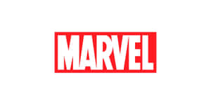 白色背景上的紅色和白色Marvel標誌 — Twitter 橫幅 壁紙