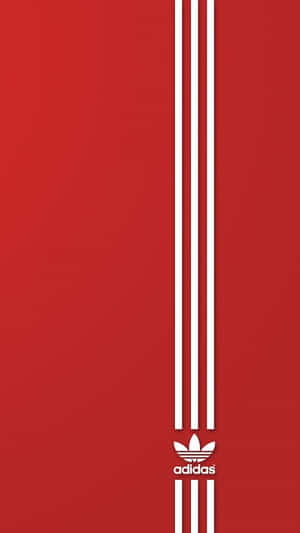 紅色背景，帶有白色 adidas 條紋和標誌 — 滑板 GIF 壁紙