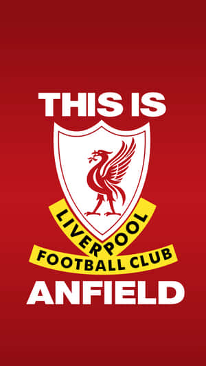 利物浦足球會徽章，紅色背景上寫有「This Is Anfield」文字 — Marshmello iPhone 壁紙