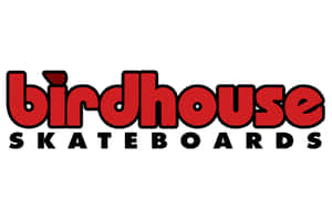 Birdhouse Skateboards 標誌，以紅黑風格化文字呈現。 — 滑板 GIF 壁紙