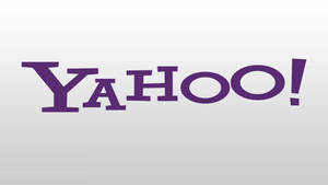 灰色漸變背景上的紫色 Yahoo 標誌 — 雅虎 壁紙