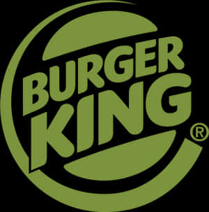 黑色背景上的綠色Burger King標誌 — iPad Pro 11 壁紙