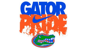 佛羅里達短吻鱷體育標誌，帶有 'GATOR PRIDE' 文字和 Nike 標誌。