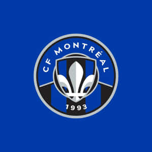 CF Montréal 足球隊標誌，藍色背景上有鳶尾花 — 足球 壁紙