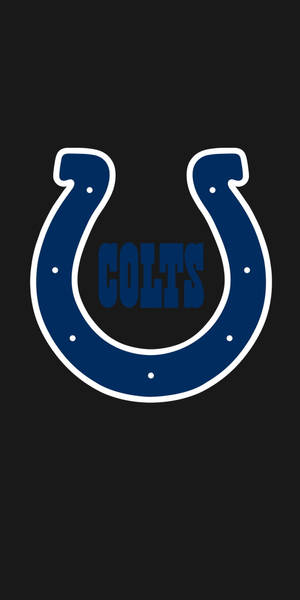 黑色背景上的印第安納波利斯小馬隊 NFL 標誌 — NFL 美式足球 壁紙
