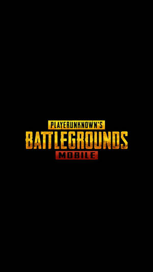 黑色背景上金色和紅色的PUBG Mobile遊戲標誌 — 遊戲玩家標誌 壁紙