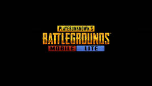 黑色背景上的PlayerUnknown's Battlegrounds Mobile Lite遊戲標誌 — 酷炫遊戲 壁紙