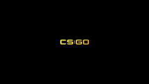 黑色背景上的黃色CS:GO標誌 — 電玩遊戲 GIF 壁紙