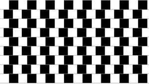 黑白棋盤格圖案，方格交替排列。 — 幻覺 壁紙